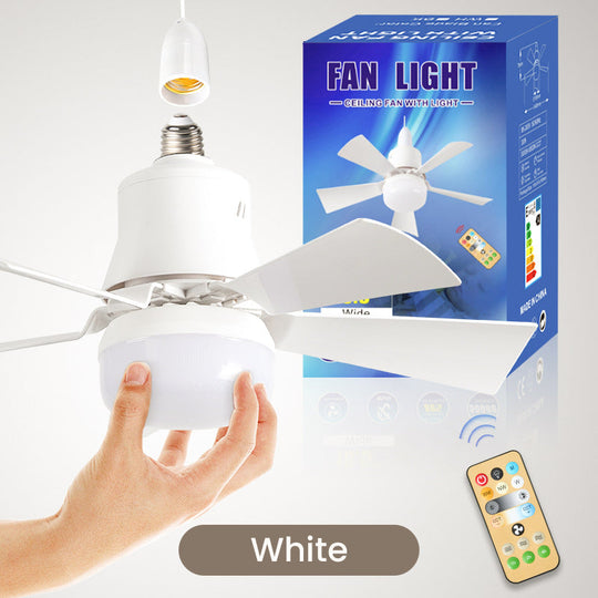🔥40W LED Ceiling Fan Light – 20.5” Ultra-Quiet with Remote 🎯 | E27 + FREE B22 Adapter 🔌 | For Bedroom 😴, Kitchen 👩‍🍳 &amp; Garage 🛠️ – UK Ready! 🇬🇧
