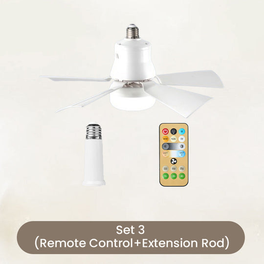 🔥40W LED Ceiling Fan Light – 20.5” Ultra-Quiet with Remote 🎯 | E27 + FREE B22 Adapter 🔌 | For Bedroom 😴, Kitchen 👩‍🍳 &amp; Garage 🛠️ – UK Ready! 🇬🇧
