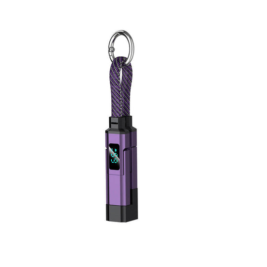 🚨 The Only Charging Cable You’ll Ever Need! 🔋4-in-1 Digital Display Keychain Charging Cable ⚡ Fast Charging, Portable &amp; Multi-Device Compatible