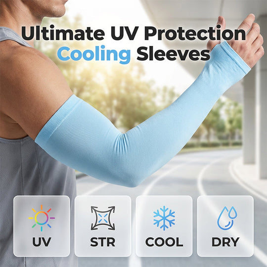 ☀️ BUY 2 GET 1 FREE | Cooling UV Protection Arm Sleeves – Stay Cool &amp; Sun Safe All Summer