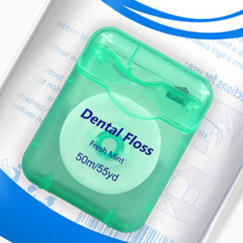 🔥 BUY 2 GET 1 FREE! 🦷 50m Mint Flavored Dental Floss 🌿 Fresh Breath &amp; Effective Plaque Removal