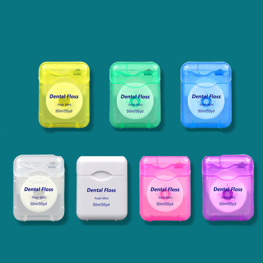 🔥 BUY 2 GET 1 FREE! 🦷 50m Mint Flavored Dental Floss 🌿 Fresh Breath &amp; Effective Plaque Removal
