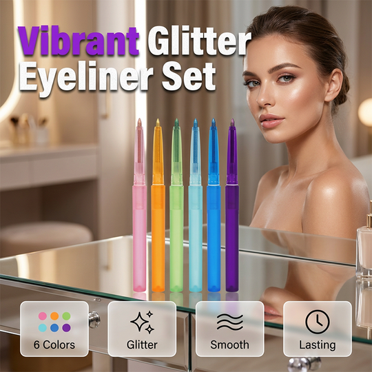 🌈 Mix &amp; Match Your Favorite Shades! ✨ Glitter Eyeshadow Pencil 💖 Waterproof, Smudge-Proof &amp; Long-Lasting
