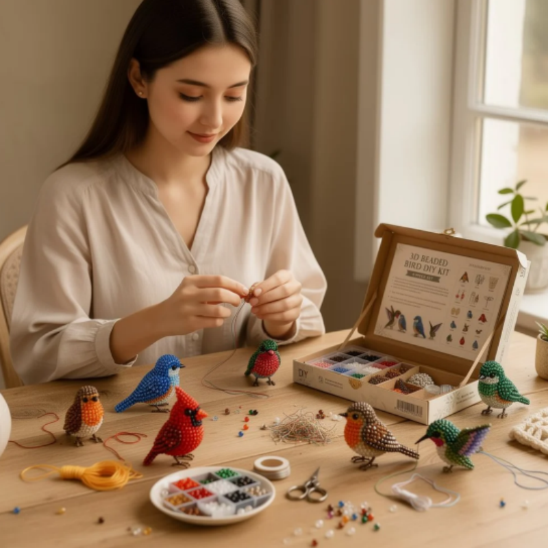 ⏳LIMITED OFFER 50%OFF🌞DIY Beaded Animal Kit 🐾✨ – All-in-One, Beginner Friendly, 3D Figures
