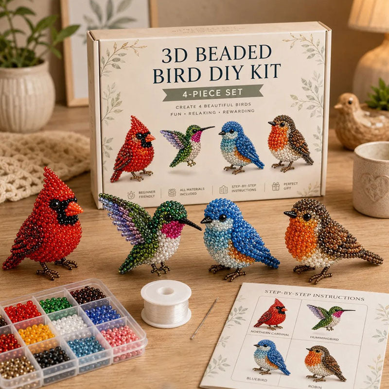 ⏳LIMITED OFFER 50%OFF🌞DIY Beaded Animal Kit 🐾✨ – All-in-One, Beginner Friendly, 3D Figures