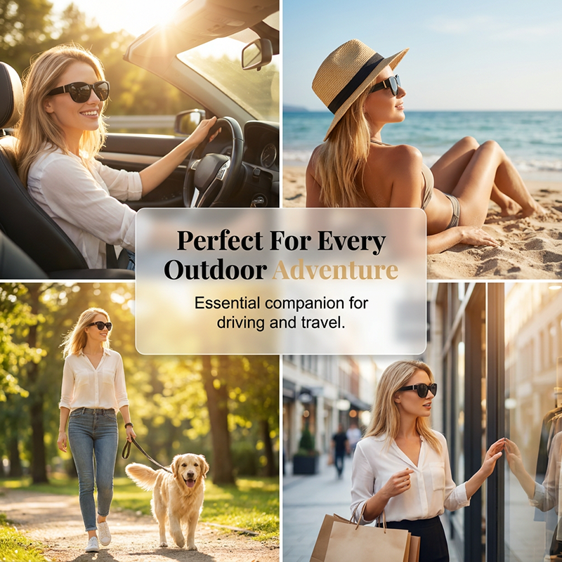 🔥 50% OFF TODAY! 😎 Oversized Fit-Over Sunglasses for Women ✨ Wear Comfortably Over Prescription Glasses
