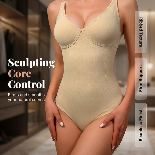 🔥 60% OFF TODAY! ✨ Seamless V-Neck Shapewear Bodysuit for Women 💖 Tummy Control, Waist Sculpting &amp; All-Day Comfort