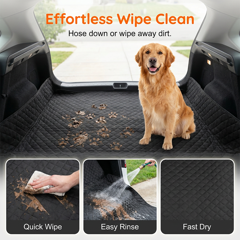 🚗50% OFF NOW!⏰Car Boot Liner Waterproof Pet Travel Mat – Non-slip &amp; easy to clean – Protects trunk from dirt, spills &amp; fur – perfect for dogs or outdoor gear 🐕