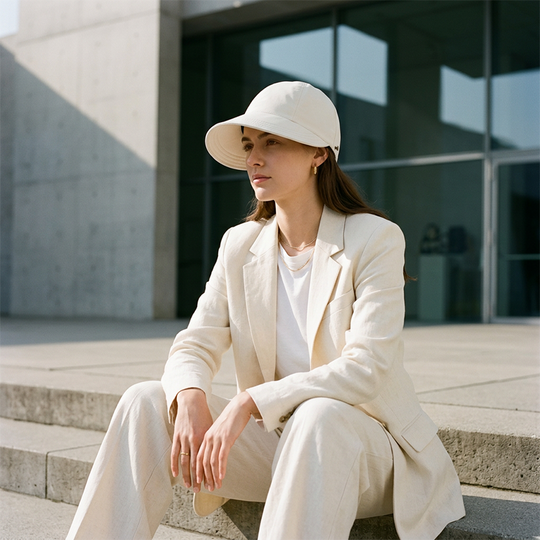 ✨Women’s UPF 50+ Elegant Foldable Sun Hat – Wide-Brim Cotton Bucket Hat with Neck Flap &amp; Adjustable Strap 🌞🇬🇧 | Packable, Breathable &amp; Beach-Ready