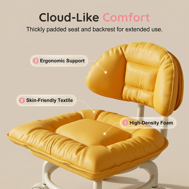 🪑 50% OFF NOW! ☁️ Low-Back Rolling Stool – Quiet Wheels &amp; Cloud-Like Comfort – Perfect for Childcare, Cleaning, and Relaxation 🏠