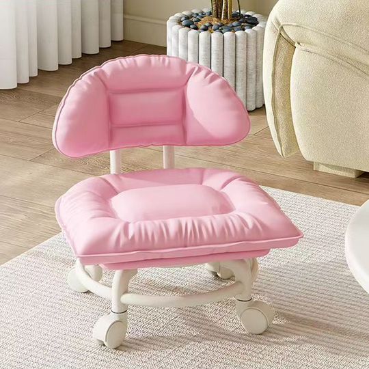 🪑 50% OFF NOW! ☁️ Low-Back Rolling Stool – Quiet Wheels &amp; Cloud-Like Comfort – Perfect for Childcare, Cleaning, and Relaxation 🏠