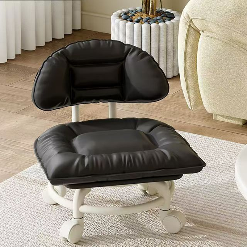 🪑 50% OFF NOW! ☁️ Low-Back Rolling Stool – Quiet Wheels &amp; Cloud-Like Comfort – Perfect for Childcare, Cleaning, and Relaxation 🏠