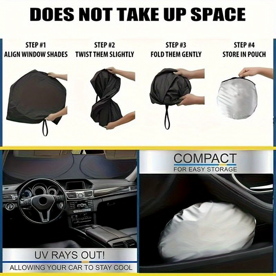 ⏳LIMITED OFFER 50%OFF🌞Fun Eye Car Sunshade 👀☀️ – UV Block, Aluminium Film, Foldable, 130×70cm