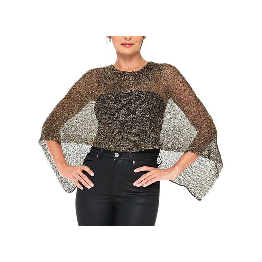 🏖️ Lightweight Hollow Out Poncho Shawl — Soft Knit Cover-Up for Beach &amp; Daily Wear