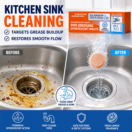 🔥 BUY 2 GET 1 FREE! 🚿 Fast-Acting Drain Cleaner Powder ✨ Clears Clogs, Removes Odors &amp; Keeps Drains Fresh