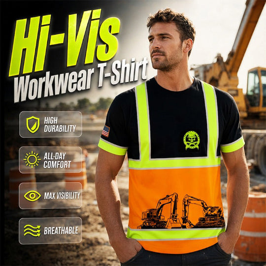 🚧 Viral Hi-Vis Tee – Safety Never Looked So Bold ☀️