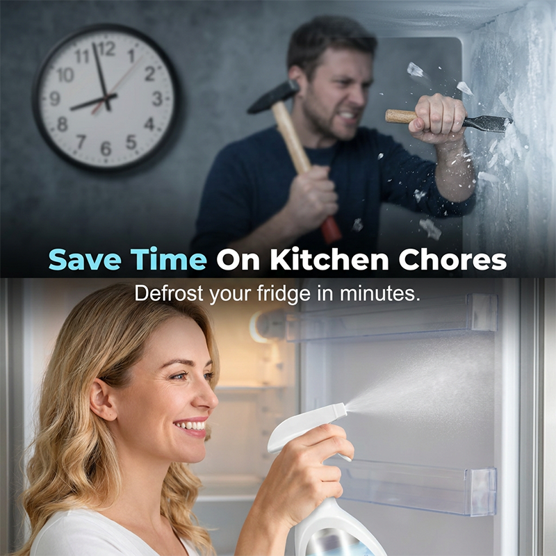 🔥 Buy 2 Get 1 Free! ❄️ Refrigerator De-Icing Cleaning Spray ✨ Quickly Removes Ice Buildup &amp; Keeps Your Fridge Fresh