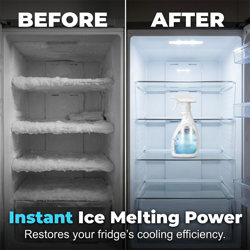 🔥 Buy 2 Get 1 Free! ❄️ Refrigerator De-Icing Cleaning Spray ✨ Quickly Removes Ice Buildup &amp; Keeps Your Fridge Fresh