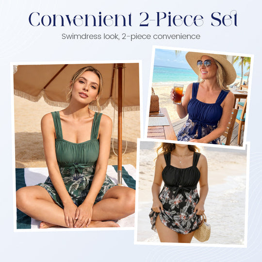 🏖️ 2026 Sale — Over 28,500 Sold! ✨ Skirted Tankini – Hide the Pooch, Flaunt the View 💙