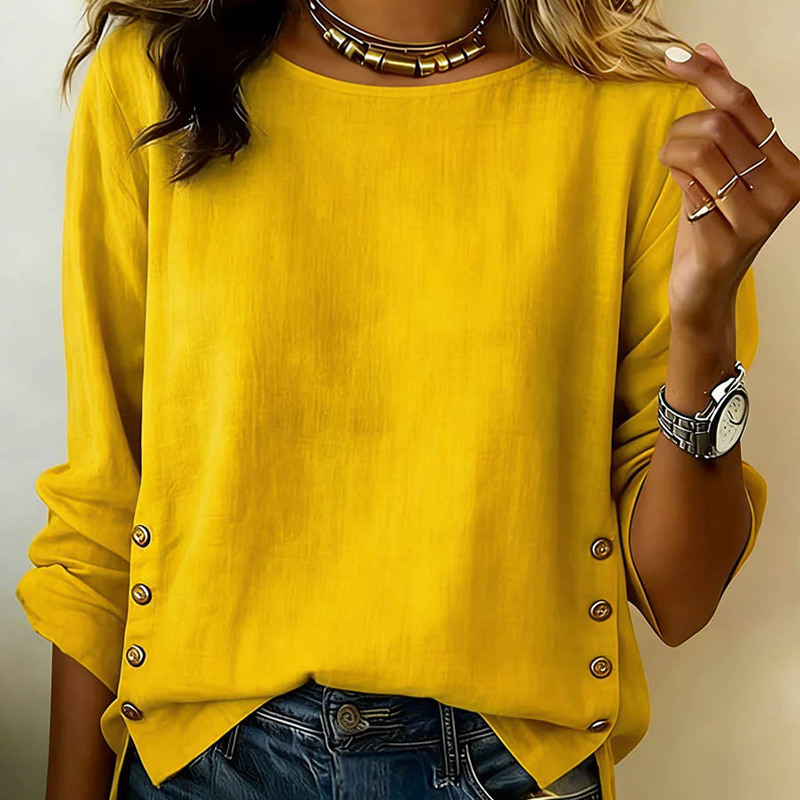 ✨🛍️Fresh Drop - Relaxed Fit Linen Top – Breezy Comfort &amp; Classic Style for Casual Days 🍃
