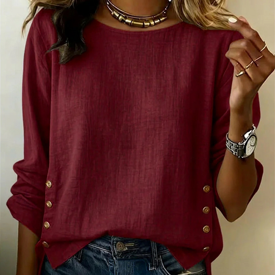 ✨🛍️Fresh Drop - Relaxed Fit Linen Top – Breezy Comfort &amp; Classic Style for Casual Days 🍃