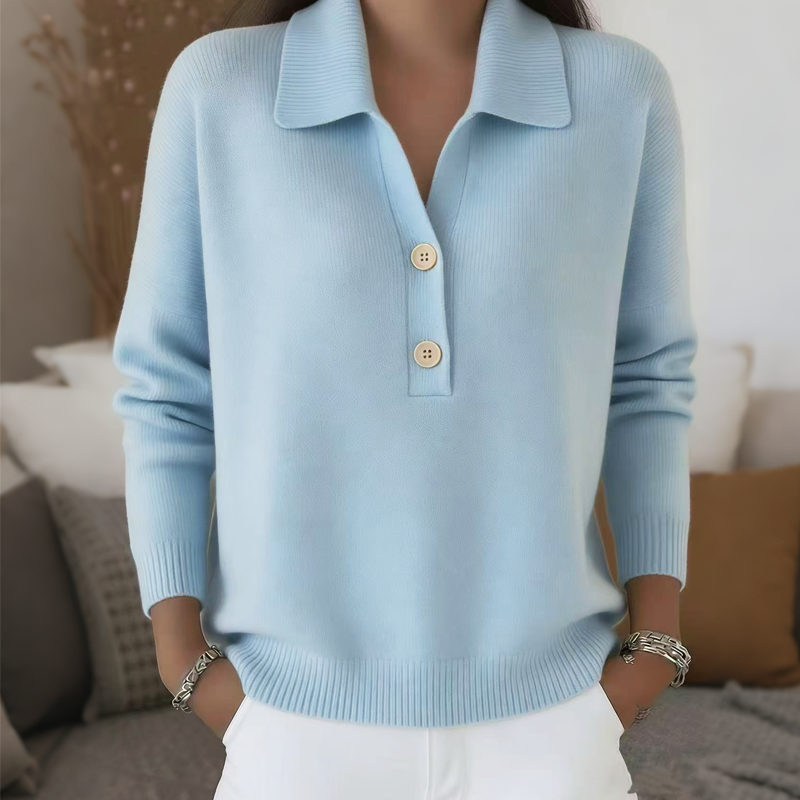 Bestseller🏆👚 Elegant Lapel Collar Knit – Timeless Design &amp; All-Day Comfort for Every Look