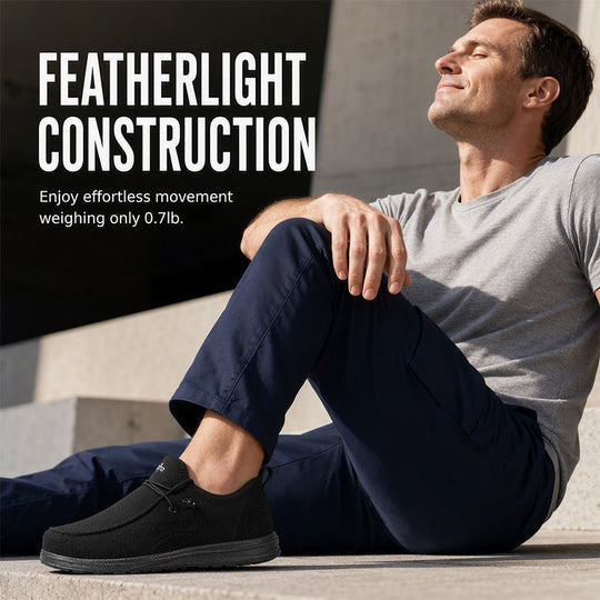 🥾 50% OFF NOW! 🛡️ Slip-On Steel Toe Safety Loafers – Ultralight 0.7lb, ASTM Certified &amp; Casual Comfort 💪