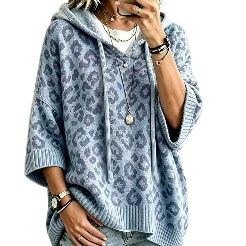 ✨New Arrivals: 50% Off-Women’s Leopard Print Knitted Hoodie 
