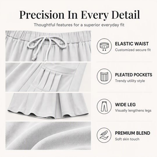 ☀️👖 Wide-Leg Cotton Linen Pants – Versatile Pairing for Work, Weekends &amp; Travel