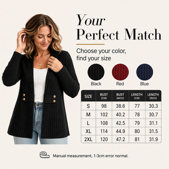 🍂 Women’s Ribbed Knit Cardigan Sweater – Cozy Comfort Meets Effortless Autumn Style