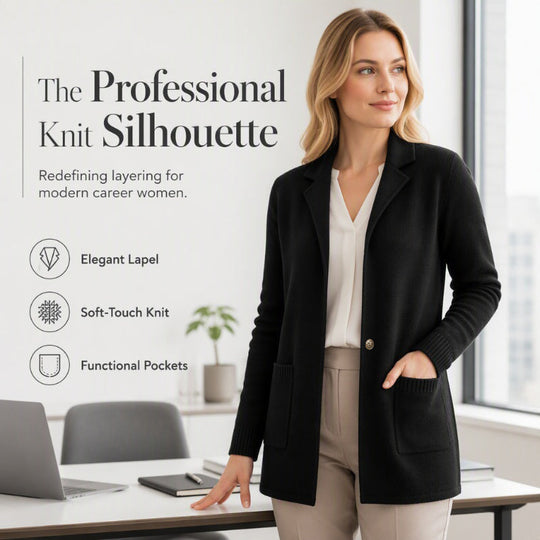 🏆Bestseller 🧥 Knit Lapel Cardigan – Timeless Silhouette &amp; Effortless Elegance for Every Look