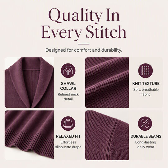 Bestseller🏆🧶 Shawl Collar Pullover – Timeless Comfort &amp; Effortless Style for Every Occasion