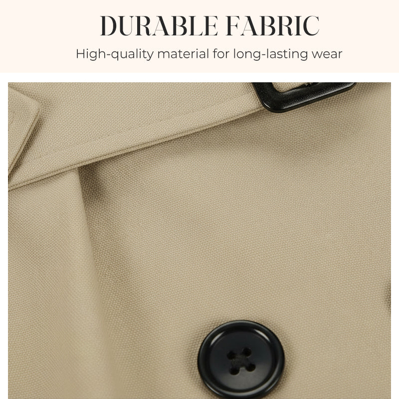 🍂 Women’s Double-Breasted Trench Coat – Timeless Elegance &amp; Effortless Autumn Style