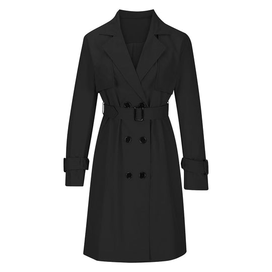 🍂 Women’s Double-Breasted Trench Coat – Timeless Elegance &amp; Effortless Autumn Style