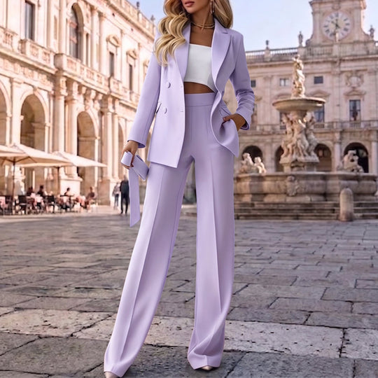 ✨ Women’s Elegant Blazer &amp; Trousers Set – Polished Style &amp; Effortless Sophistication