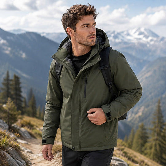 ❄️ Built for Rough Weather | Windproof Winter Shell Jacket