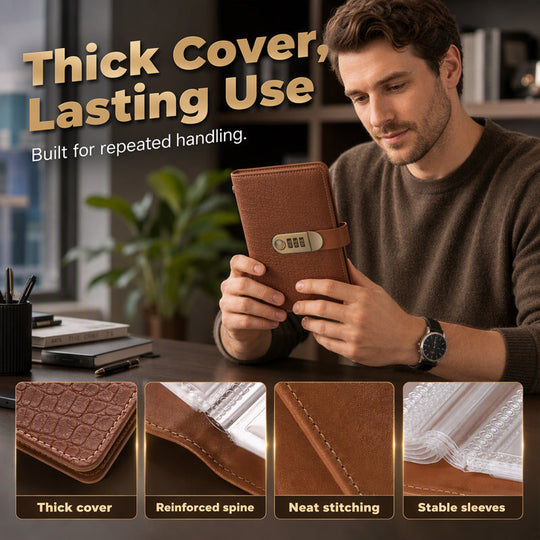 💵Lockable Checkbook &amp; Document Organizer📓