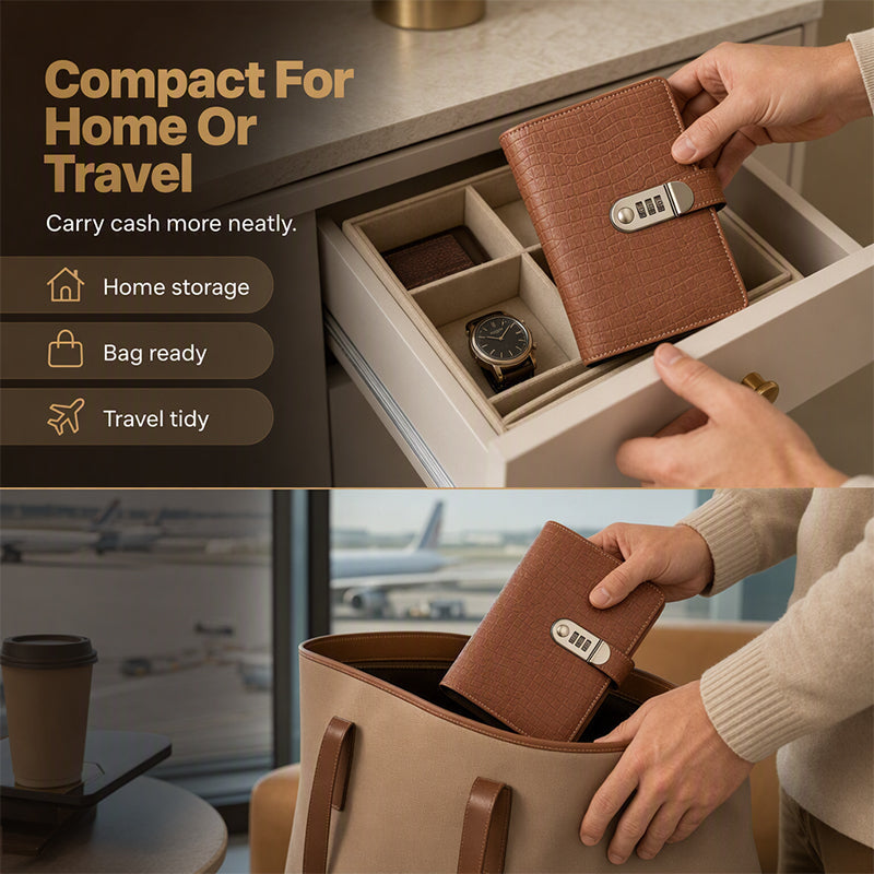 💵Lockable Checkbook &amp; Document Organizer📓