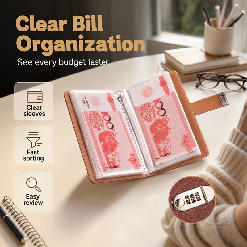 💵Lockable Checkbook &amp; Document Organizer📓