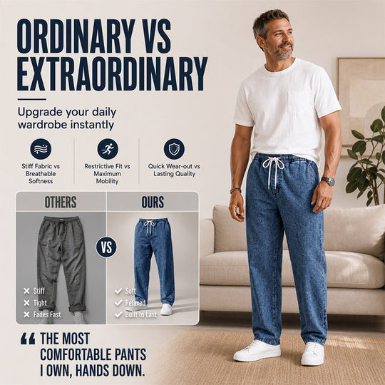 👖 Relaxed Denim, Easy Movement | Men&