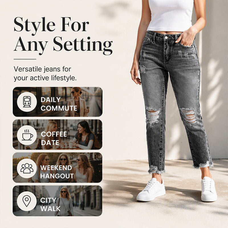👖 Vintage Edge, Effortless Style | Women&