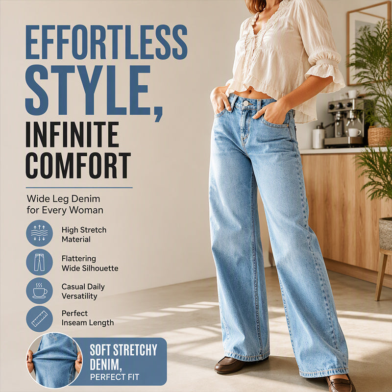 👖 Stretch Comfort, Flattering Wide-Leg Fit | Women&