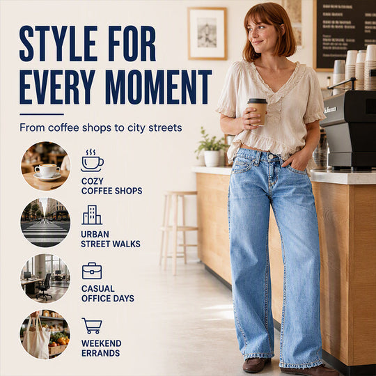 👖 Stretch Comfort, Flattering Wide-Leg Fit | Women&
