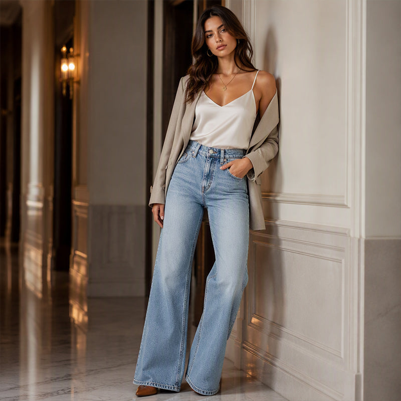 👖 Stretch Comfort, Flattering Wide-Leg Fit | Women&