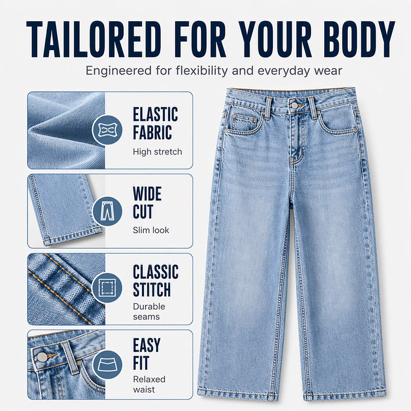 👖 Stretch Comfort, Flattering Wide-Leg Fit | Women&
