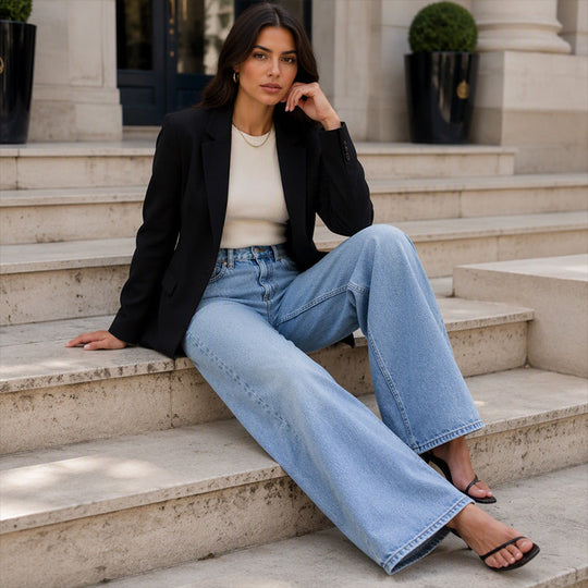 👖 Stretch Comfort, Flattering Wide-Leg Fit | Women&