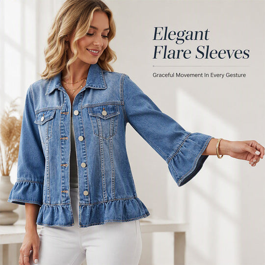 💙 Ruffled Denim, Waist-Flattering Shape | Women&