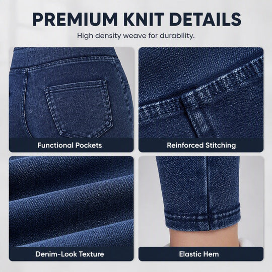 ✨👖 High Waist Denim Leggings That Shape &amp; Flatter Your Figure