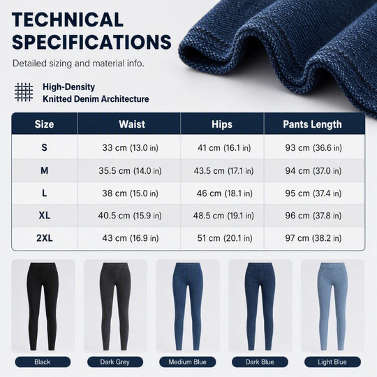 ✨👖 High Waist Denim Leggings That Shape &amp; Flatter Your Figure