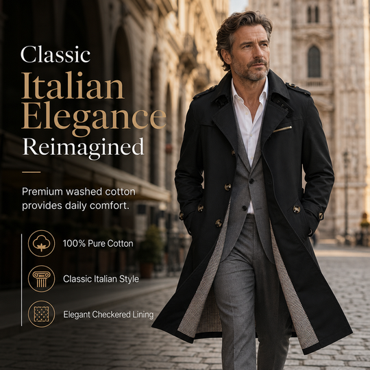 🧥 Washed Cotton, Sharper Long-Line Fit | Men&